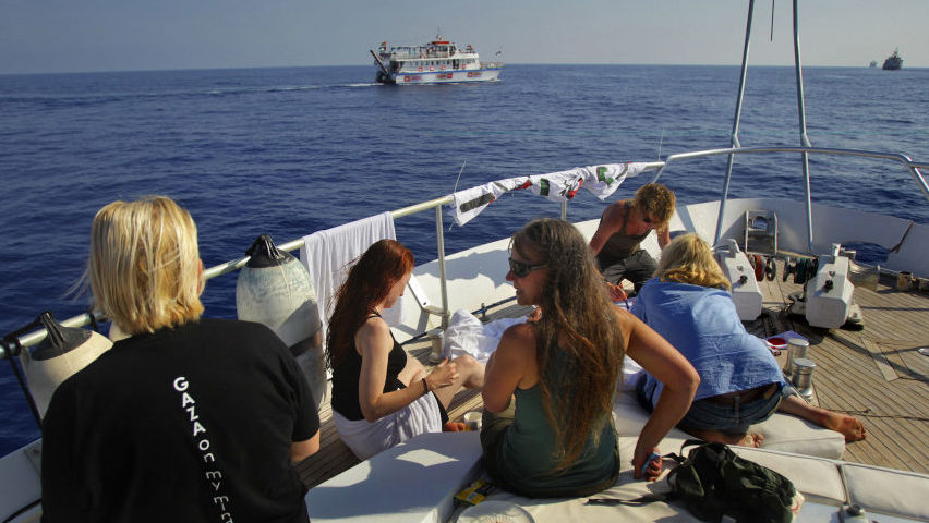 picture of US boat to Gaza, 2011, Greece